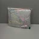 Oudain 6 Pcs Neon Party Table Cloths for Parties 84" Round Disposable Plastic Table Covers for Birthday Baby Shower 80s 90s Party Supplies Decor (Black)