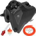 FVRITO Dirt Bike Gas Fuel Tank Compatible with 50cc 70cc 90cc 110cc 125cc CRF50 XR50 SSR TaoTao Coolster Baja DR49 SDG 107 Kazuma Thumpstar BSE Roketa Kayo with Gas Tank Cap Pit Bike Motorcycle Parts