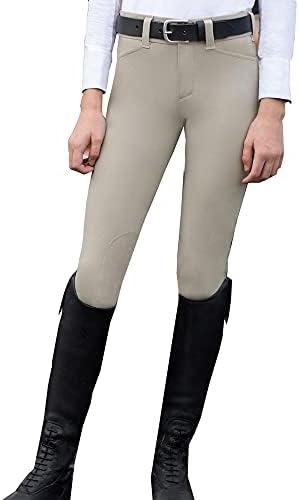 Irideon Kids Hampshire Knee Patch Breech Classic Tan, 8