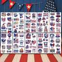 5 x 110+ PCS 4th of July Face Temporary Tattoos, 22 Sheets USA 250th Anniversary Merchandise Temporary Tattoos, Fourth of July Decorations Accessories For Memorial Day Independence Day Labor Day Supplies