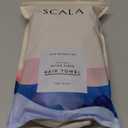 Scala Turban Hair Towel Wrap for Women - Microfiber, Fast Dry, Super Absorbent, Anti-Frizz, Tangle-Free, Quick Drying and Plopping for Wet Curly Hair, Gray, 2 Pack