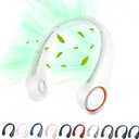 Portable Neck Fan, Hands Free Personal Fan,360 Airflow,3-16 Running Hours, 72 Wind Outlets,4000mAh Battery USB Rechargeable,3-Speeds, Birthday Gifts for Men Women(White)