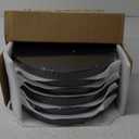 6PK 12 Inch Super Slim LED Flush Mount Ceiling Light, 24W, 2520LM, Selectable 3000K/4000K/6000K CCT, Low Profile Round Flat Panel Light for Bedroom, Kitchen, Hallway (Black)