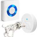 EverNary Dog Door Bell, Dog Bells to Go Outside, Dog Doorbell for Potty Training, Large Area Waterproof Touch Button,1000FT Range, 58 Chimes (White, 1 Receiver 1 Transmitter)