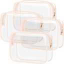 PACKISM TSA Approved Toiletry Bag 4 Medium - Quart Size Clear Makeup Bag for Carry On, Airport Security Compliant Clear Travel bag for Toiletries with Reinforced Seams, Active Pink
Visit the PACKISM Store