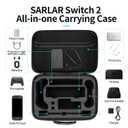 sarlar Carrying Case for Nintendo Switch 2 Console, Joy-Con 2 Charging Grip, Strap, Dock, Pro Controller, AC Adapter Accessories, Large Capacity All-in-One Hard Case for Travel and Storage