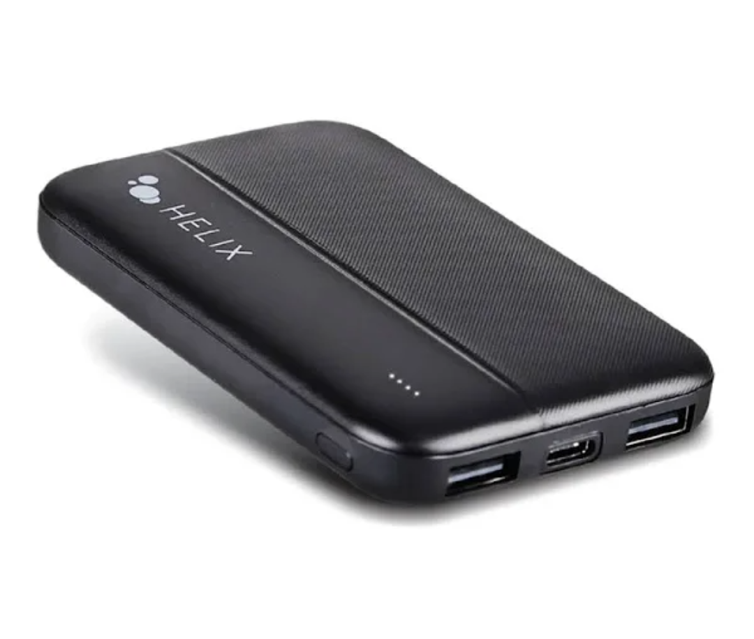 Helix TurboVolt 5,000 mAh Portable Power Bank with Dual USB-A Ports