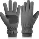 Winter Skiing Gloves for Men & Women, Waterproof ThermalTouchscreen Lightweight with Non-Slip Grip for Cycling Running in Cold Weather (X-Large, Grey)
