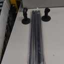 Industrial Curtain Rods for Windows 28 to 48 Inches, Blackout Wrap Around Curtain Rod, for Indoor and Outdoor, 7/8 Inch Diameter, 33 to 45 Inches, Black