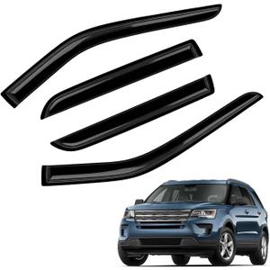 Window Rain Guards Compatible with 2011-2019 Ford Explorer