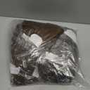 Leather Look Couch Cushion Covers - Sets of 3 Sofa Cushion Slipcovers (Dark Brown)