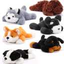 6 Pcs 8 Inch Stuffed Animal Plush Dog Puppy Soft Plush Pillow Toy Fluffy Puppy Set for Kids Girls Dog Theme Party Favor Birthday Baby Room Home Decor(Classic Color,Lovely)