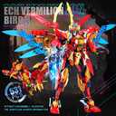TIALLOW Fire Phoenix Mech Sets 2in1 Building BlocksTransforming Robot Building Kits with Vermilion Bird ModelChristmas Birthday Gift for Adults Kids Boys Ages 8-14531 Pieces (Vermilion Bird), Large