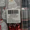 LaRibbons Christmas Wrapping Paper Set, Classic Santa Face & Plaid Design with Gift Bow & Ribbons & Tags, Perfect for Christmas, Holiday, Winter Party, Xmas, 30 Inch X 10 Feet (4Rolls, 100 sq.ft.ttl.)