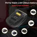 for Makita 18V Battery Adapter, Adaptor Convert for Makita 18V LXT Battery to for Dewalt 20V Power Tools (Bare Converter)