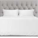 Hotel Sheets Direct 3 Piece Full Size Duvet Cover Set, 100% Viscose Derived from Bamboo Comforter Cover with 2 Pillow Shams, Moisture-Wicking, Silky Soft Texture, Cooling, Breathable, Easy Care, White