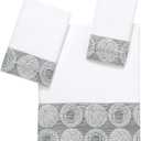 Avanti Linens - 3pc Towel Set, Soft & Absorbent Cotton Towels (Galaxy Collection),White