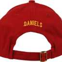 Jayden Daniels Burgundy 5# Embroidered Baseball Cap Flat Brim Hat with Stitching for Sports Outdoor - Unisex (Red)