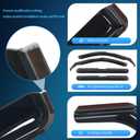 Nilight in Channel Rain Guards for Jeep Grand Cherokee L (3-Row Model Only) 2021-2025 Side Window Deflectors Vent Visors, Smoke Tint, Car Window Shade for Rain/Snow, Reduce Wind Noise, 4PCS