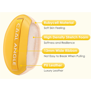 COOL-ANGLE 2 Pcs X-Large Makeup Sponge Puff Set For Foundation Concealer & Powder, Latex Free Blender Sponges Puff For Natural And Easy Makeup, Soft Long-lasting And Beginner-friendly