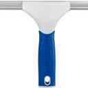 Unger 12 Glass & Surface Squeegee  Multipurpose Rubber Blade Squeegee for Shower Glass, Window Cleaning, Professional Grade Cleaning Tool for The Home