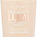 L'Oreal Paris True Match Lumi Healthy Luminous Makeup, W1-2 Porcelain Light Ivory, 1 fl; oz.