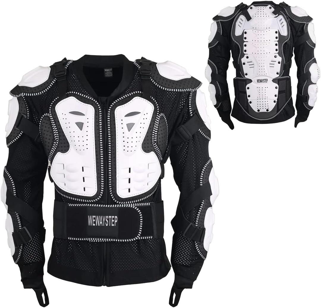 Motorcycle Protective Jacket Full Body Armor, Chest Spine Protection Dirt Bike Gear for Men Motocross MTB Racing, XXL