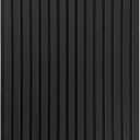 Noooza 2-Pack Acoustic Wood Wall Panels47.2 * 23.6 * 0.72 Soundproof Wall PanelsDecorative Acoustical Barrier3D Wood Slat Wall Panels for Wall and Ceiling-Black