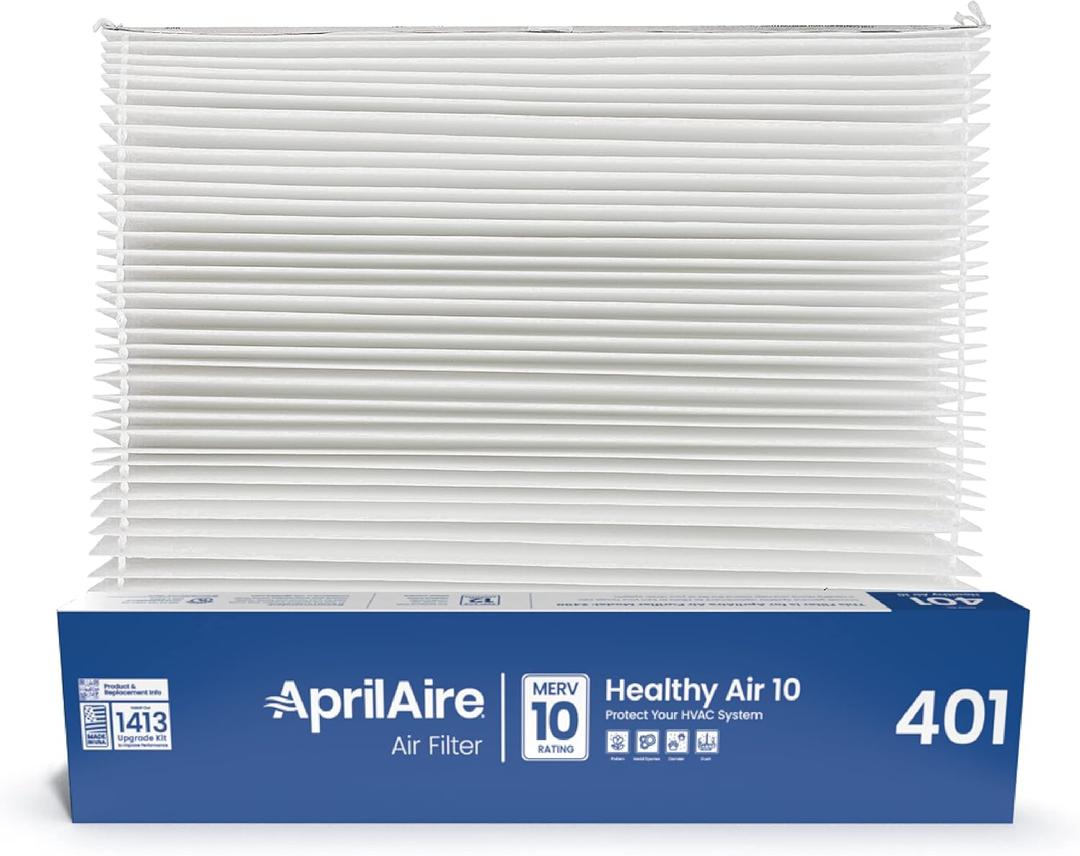 AprilAire 401 Replacement Filter for AprilAire 2400, Space-Gard 2400 Whole-House Air Purifiers - MERV 10, 16x25x6 Air Filter (Pack of 1)