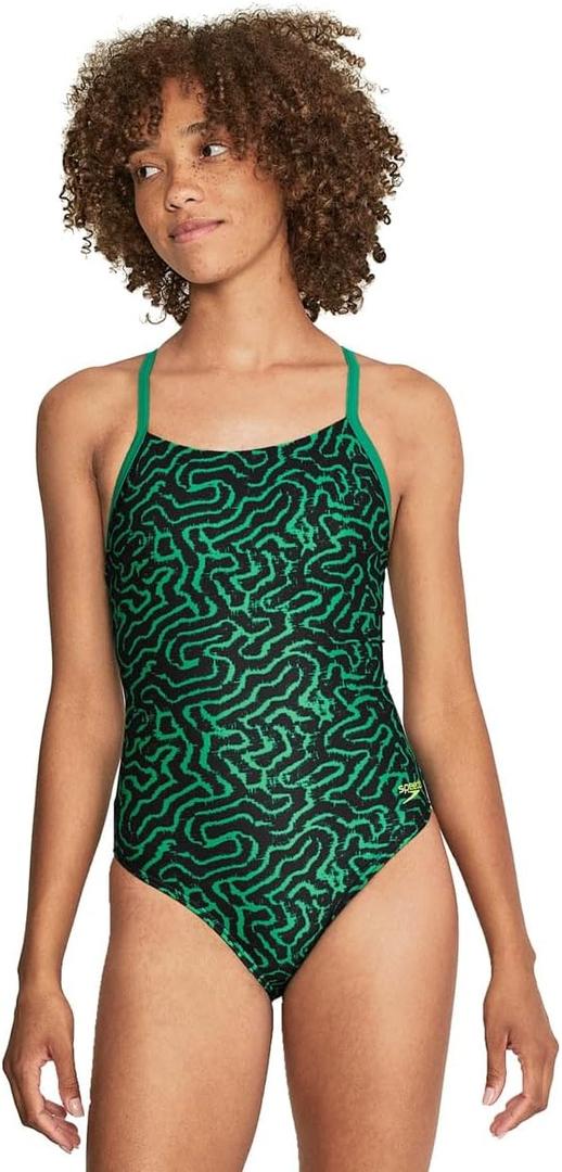 Speedo unisex-adult womens Modern (22, Team Green)