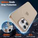 SUPFINE Magnetic for iPhone 15 Pro Case(Compatible with MagSafe)(Military Grade Drop Protection) Slim Translucent Matte Shockproof with Anti-Fingerprint Phone Case, Desert Gold