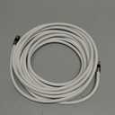 G-PLUG 20FT RG6 Coaxial Cable Connectors Set - High-Speed Internet, Broadband and Digital TV Aerial, Satellite Sky Cable Extension- Weather-Sealed Double Rubber O-Ring and Compression Connectors White