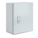 Steel Electrical Junction Box, Indoor&Outdoor Electrical Enclosure Box, Wall Mounted Waterproof&Dustproof Metal Box, Universal Electric Equipment Enclosure Box with Safety Locks and Mounting Plates, Size: 16"×12"×6"