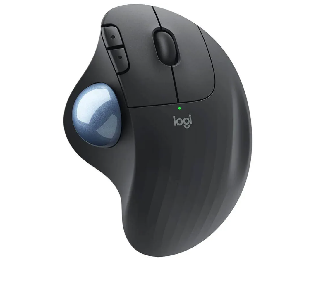 Logitech M575 Ergonomic Wireless Trackball USB Mouse, Black (910-005869)