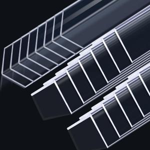 Sasylvia 20 Pcs Wall Corner Protector Guards, Vinyl 1-1/8 x 48 Inches Corner Trim Molding, Avoid Scratching Scuffs, Ease Install and Cleaning for Door Countertop Furniture Cabinet Protection, Clear