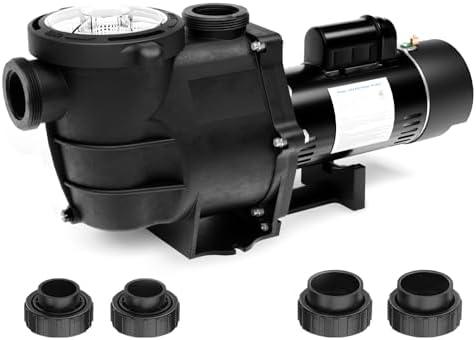 Pipopa 2hp Inground Pool Pump | Dual Voltage | 6420GPH Flow | 66ft Head Lift | Swimming Pool Pump for Inground Pools| 115V/230V AC 60HZ