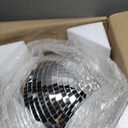 16 Inch Disco Ball Mirror Ball Hanging Ornament for Party Decoration DJ Club Stage Bar Wedding, Silver