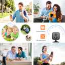 Upgraded Mini Camera 30-Day Battery Life, Wireless Hidden Camera 1080P HD with AI Motion Detection, Auto Night Vision, WiFi Pet, Baby Monitor, Nanny Cam for Home Office Security , Free cloud storage