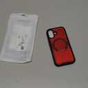 for iPhone 17 Case with 360°Adjustable Stand - 16FT Drop Protection,Compatible with MagSafe Accessories,Shockproof Anti-Fingerprint Scratch-Resistant for iPhone 17 Cover 6.3 Inch,Red