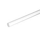 MECCANIXITY Acrylic Round Rods 1" x 12" Clear Acrylic Dowel Rods Sticks Plastic Sticks Strip for DIY Crafts Lighting Gardening Decoration - 25mm x 300mm