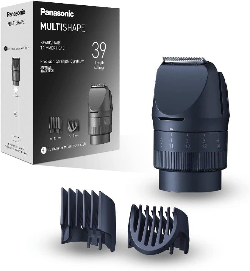 Panasonic ER-CTN1 MULTISHAPE Modular Personal Care System, Beard Trimmer and Hairclipper Head for Men