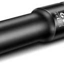 MTO 1/2" Drive 12mm Deep Impact Socket, 6 Pt. Metric Socket, CR-MO Steel & Anti-Corrosion Coating for Heavy-Duty Use