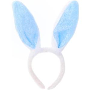 MYSXN Easter Bunny Ears,Ears Headband for Easter,Costume Party,Cosplay,Birthday,Rabbit Party,Adult (BLUE)