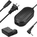 TKDY LP-E10 T7 Dummy Battery DR-E10 DC Coupler and ACK-E10 Continuous Power Supply Kit for Canon EOS T7 T6 T5 T3, Kiss X50 X70 X80 X90, EOS 1100D 1200D 1300D 1500D 2000D Digital Camera.