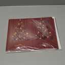 easykart labels 16 Christmas Greeting Cards with Gold Foiling & Embossing with Envelopes, Dark Red Colour, 6.75 x 4.5 Inch Merry Christmas Cards with Seal Stickers For Friends, Family and loved Ones