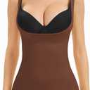 Women's Underbust Shapewear Tank Tops Tummy Control Compression Camisoles Seamless Body Shaper Cami Waist Trainer (M)
