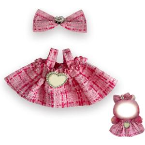 Outfits Clothes for 17cm Dolls, Accessories Overall Outfit Set for 17cm Dolls(No Doll) (Dolly Dusk Pink)