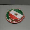 Grencian 96Pcs Mexico Flag Birthday Party Supplies Mexican Flag Party Plates Nappkins Forks for Mexican Birthday Party Mexican Independence Day Decorations, Serves 24