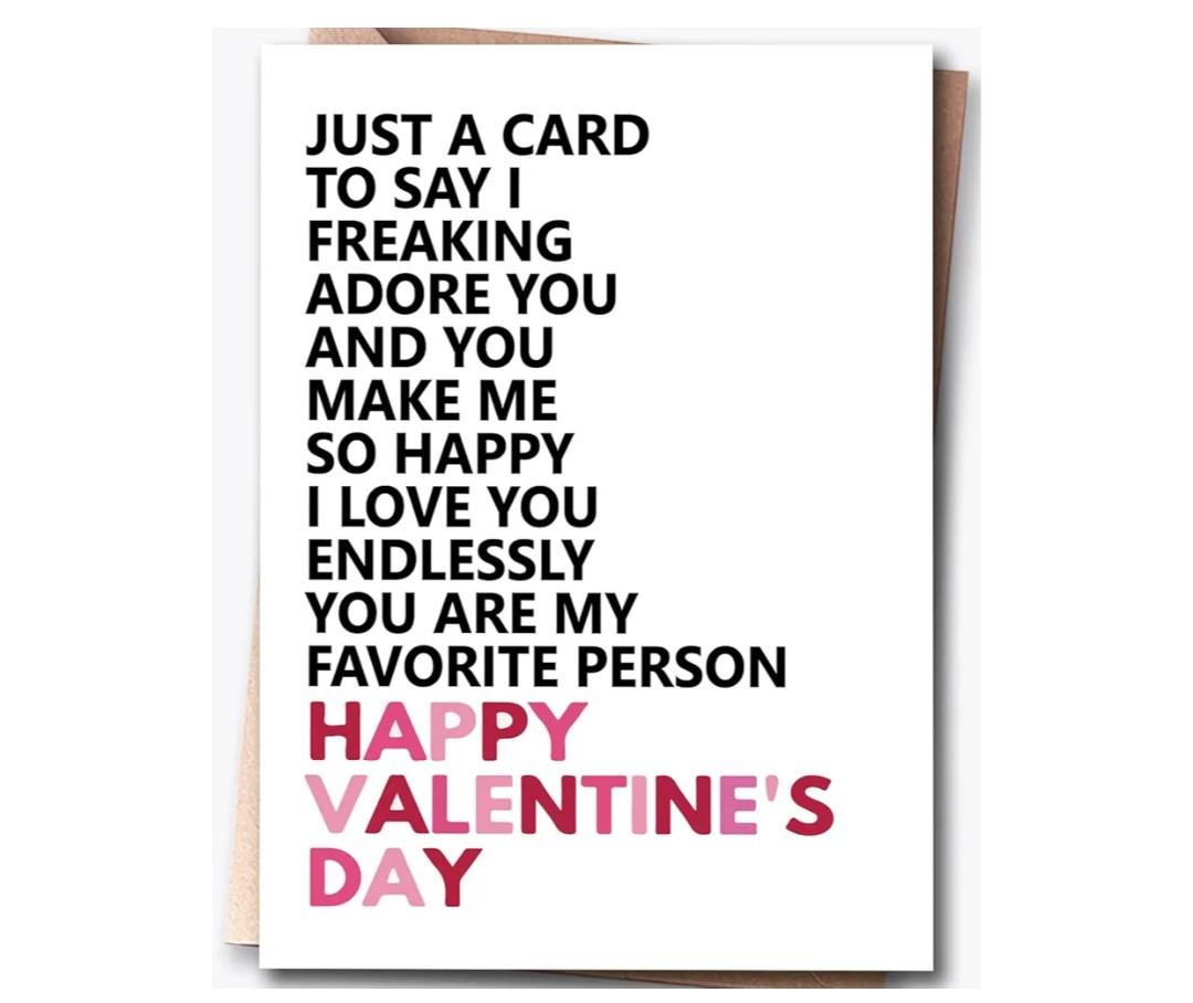 Valentines Day Card for Husband, Valentines Day Cards for Him, Funny Valentines Day Card for Wife & Kids & Boyfriend & Girlfriend, Valentine's Day Decorations, Valentine's Day Gift, Greeting Card, 7in x 5in (Folded), Envelope, 7.5in x 5.5in, 3 Pack