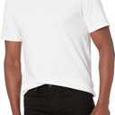 Amazon Essentials Men's V-Neck Short-Sleeve T-Shirts, Pack of 2 (White, XL)